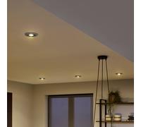 OSRAM recessed spotlight, dark concrete/nickel, Ø 12 cm, GU10 LED