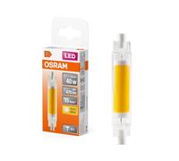 Osram Slim Line LED Light with R7s Retrofit Base, 4.5 W / 470 Lumen, 2700 K, Warm White Light, Non-Dimmable, IP20, Lead-Free Glass, Diameter 16 mm.