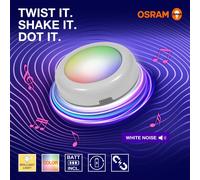OSRAM Smart DOT IT Twist N Shake Bluetooth Rechargeable White Noise function