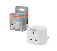 OSRAM Smart+ Indoor Plug UK, Smart Socket with Matter Over WiFi, for integrating Traditional Devices into The Smart Home, Compatible with Alexa, Google & Apple, Measures Consumption, White, 1-Pack