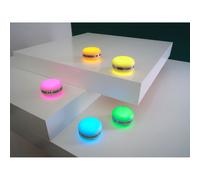 OSRAM Smart Macaron, Bluetooth Speaker with Rotating Color Light, Music sync & app Timer - 3 Modes, Stereo Pairing
