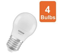 Osram Smart+ Matter E27 Classic P40 Multicolour Rgbw Light Bulb 4.9W 4 Pack