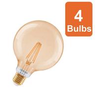 Osram Smart+ Matter E27 Filament Globe125 53 Light Bulb Dimmable 6W 4 Pack