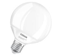 OSRAM Smart+ Matter G95 Globe 14W E27 RGBW LED Lamp, Dimmable, App Controllable and Voice Control, Compatible with Alexa, Google, Apple, WiFi