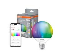 OSRAM Smart+ Matter G95 Globe 14W E27 RGBW LED Lamp, Dimmable, App Controllable and Voice Control, Compatible with Alexa, Google, Apple, WiFi