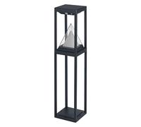 OSRAM SMART+ Outdoor Bluetooth Solar Path Light, with Warm White (3000K) and Color Light, usable Without Power, up to 2.5 Hours Burning time at 100% Light, Rechargeable with USB-C Cable IP44 Black