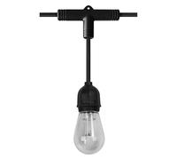 OSRAM SMART+ Outdoor WiFi String of Lights, 4.5W, 240lm, Black, Warm White Light (3000K) & RGB Light with 16 Million Colors, app controllable, Compatible with Amazon, Google, IP44