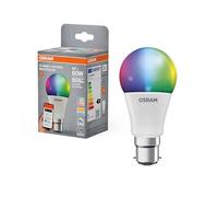 OSRAM Smart+ RGBW, B22d LED lamp with Matter Over WiFi, Specially Designed for Alexa - Easy Setup with one Click, 60W Replacement, Warm White to Cool White (2700-6500K), 16 Million RGB Colors, 1-Pack