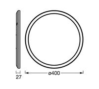 OSRAM SMART+ WiFi ORBIS ULTRA SLIM BACKLIGHT white Ø40cm RGBW