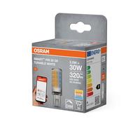 OSRAM SMART+ WiFi Special PIN CL 30 LED lamp with retrofit G9 Base, 3.5W, 320lm, 2700K to 6500K, White Light Function, dimmable, Long Life, Easy Installation, app-controllable