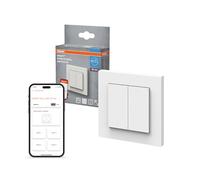 OSRAM SMART+ WiFi wall switch 4 buttons magnetic USB-C SMART+ WiFi wall switch, 4 buttons, magnetic, USB-C rechargeable, 6-month battery life, Alexa compatible, white