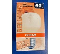 Osram Soft Mandarine Bellalux T55 E27 ES 230V 60W Softone Orange Light Bulb [EEK: G]