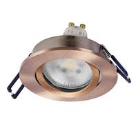 OSRAM Spot Set LED recessed Spotlight DIM 6W red Brass, 500lm 2700K Warm White, CRI≥80, dimmable Aluminum, Set of 3