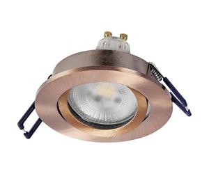 OSRAM Spot Set LED recessed Spotlight DIM 6W red Brass, 500lm 2700K Warm White, CRI≥80, dimmable Aluminum, Set of 3