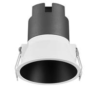 OSRAM SPOT Twist recessed Downlight, Black, 10W, 800lm, 830 WT, 93mm Diameter, Warm White Light Color, up to 90% Energy Savings Compared to Halogen downlights, Easy Installation, 3000K.
