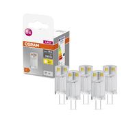 OSRAM Star PIN LED lamp, G4-Base Clear Glass,Warm White (2700K), 100 Lumen, 10W-Replacement, Non-dimmable, 5-Pack