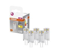 OSRAM Star PIN LED lamp, G4-Base Clear Glass,Warm White (2700K), 100 Lumen, 10W-Replacement, Non-dimmable, 5-Pack