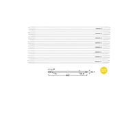 OSRAM SubstiTUBE Star PC/LED Tube: G13, Length: 603 mm, 7.30 W, 18 W Replacement for, matt, Warm White, 3000 K, Pack of 8