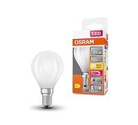 OSRAM Superstar+ Classic P Glfr 25 Led Lamp, E14, Mini Ball Shape, 2.2W, 300Lm, 2700K, Warm White Light, Reduced Blue Component, Low Eye Strain, Dimmable, Low Energy Consumption