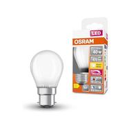 OSRAM Superstar dimmable LED lamp with Extra high Colour Rendering (CRI90), E27-base Frosted Glass,Warm White (2700K), 470 Lumen, 40W-Replacement, dimmable, 1-Pack