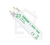 Osram T8 58W 5ft Fluorescent Tube 4000K Cool White, Dimmable, 90% Lumen Maintenance, Good CRI