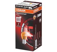 OSRAM TRUCKSTAR PRO PY21W, halogen signal lamp, brake light, rear fog light, 7510TSP, 24 V commercial vehicle, folding carton box (10 unit)