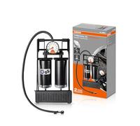Osram TYREinflate 20 Essential Double Piston Foot Pump Rubber Foot Pad for All Tyre Sizes TÜV Approved