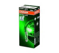 OSRAM ULTRA LIFE C5W halogen, interior lighting, 6418ULT, 12 V passenger car, folding carton box (10 units), Trasparente