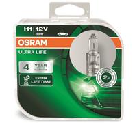 OSRAM Ultra Life H1 Car Headlight Bulb 64150ULTHCB (Twin)