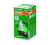 OSRAM ULTRA LIFE H11, halogen headlamp, 64211ULT, 12 V passenger car, folding carton box (1 unit)