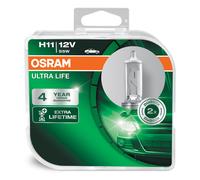 OSRAM Ultra Life Longlife Car Headlight Bulbs H1 H4 H7 H11 Available (Twin Pack)