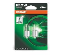 OSRAM ULTRA LIFE R10W halogen tail light, number plate light, parking and position light, 5008ULT-02B, 12 V passenger car, double blister (2 unit)