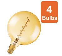 OSRAM Vintage 1906 LED Classic Globe Dimmable 4W 820 Gold E27,4-Pack
