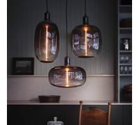 OSRAM VINTAGE 1906 BOBBIN hanging light, black metal, Ø 10 cm