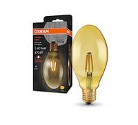 OSRAM Vintage 1906 Classic Oval Fil Led Lamp, E27, Oval, Gold, 4W, 400Lm, 2400K, Warm White Comfort Light Color, Very Low Energy Consumption, Long Life