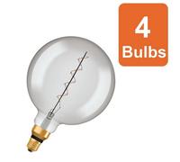 Osram Vintage 1906 Globe 200 16 Filament Dim Lamp 4.8W 818 Smoke E27 4 Pack