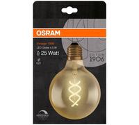 OSRAM Vintage 1906 LED CLASSIC Globe Dim 4W 820 Gold E27 Bulb