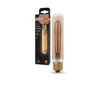 OSRAM LED Vintage 1906, tube, gold, E27, 4.8 W, 822, dimmable.