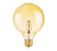 OSRAM Vintage 1906 LED / LED lamp, classic ball shape, retro design, in filament style: E27, 4 W, 220…240 V, 35 W replacement, clear, Warm White, 2400 K, 1pack