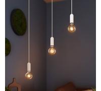 OSRAM VINTAGE 1906 ROUND pendant light, white, metal, Ø 10 cm