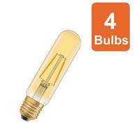 Osram Vintage 1906 Tubular 20 Filament Lamp 2.5W 820 Gold E27 4 Pack