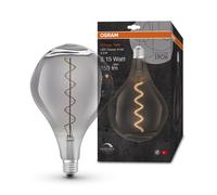 OSRAM Vintage 1906 Smoke Tinted LED lamp, 4.5W, 150lm, Big Grape Shape with 168mm Diameter & E27 Base, Warm White Light, dimmable Filament, Life of up to 15,000 Hours
