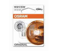 Osram 7515-02B Original Equipment W21/5W bulbs in a twin blister pack - Transparent
