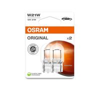 Osram Original Equipment quality W21W-582/382W bulbs in a twin blister pack, Yellow