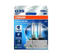 OSRAM XENARC COOL BLUE INTENSE D3S, +150% more brightness, up to 6,200K, xenon headlight lamp, LED look, Hanging folding box (2 lamps)