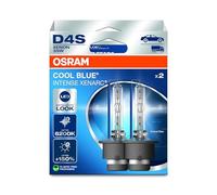OSRAM XENARC® COOL BLUE® INTENSE D4S, +150% more brightness, up to 6,200K, xenon headlight lamp, LED look, Hanging folding box (2 lamps)