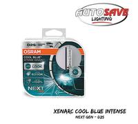 OSRAM Xenarc Cool Blue Intense Next Gen D2S 6200K HID Bulb (Twin) +150% Light