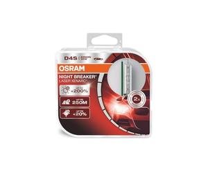 OSRAM XENARC NIGHT BREAKER LASER D4S, +200% more brightness, HID xenon bulb, discharge lamp, 66440XNL-HCB, duo box (2 lamps)
