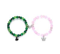 OSRGZRNGR 2pack/lot Wicked Musical Gifts Couple Bracelets Friendship Set Glass Long Distance Relationship Gifts Wicked Merchandise A