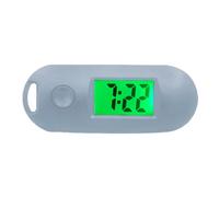 OSRGZRNGR Digital Electronic Watch Luminous Function Portable and Practical Gifts ABS Digital Electronic Pocket Watch Hanging Hole Gray